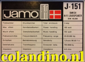 Jamo Studio Monitor J 151