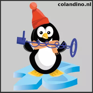 TUX met metaal detector