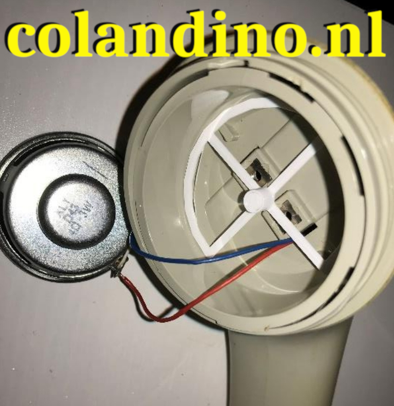 Doe de opvulring in de hoorn