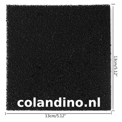 Actieve Kool Schuim Filter voor Solderrook afzuiger 130x130x10mm €0,35 per stuk in China