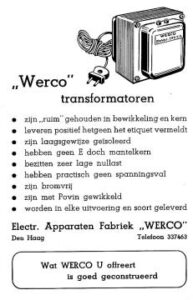 Werco reclame 1955