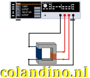 Transformators testen met een LCR-meter