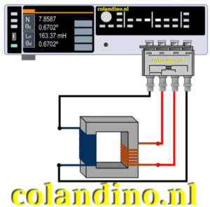 Transformators testen met een LCR-meter