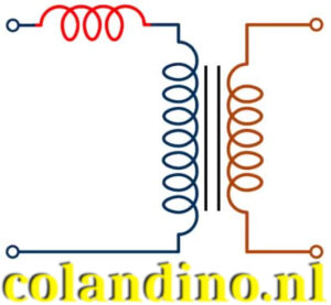 Deze niet-gekoppelde inductantie wordt soms weergegeven als een extra spoel in serie, maar houd er rekening mee dat dit geen daadwerkelijk fysieke component is.
