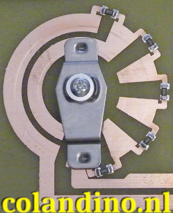 Detail van een van de schakelaars.