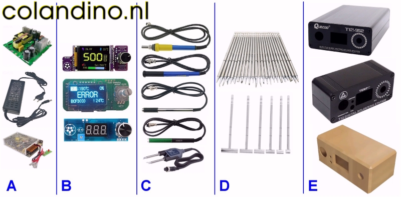 Een overzicht van het T12 soldeersysteem.