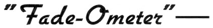Fade-Ometer