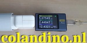 Apple 2.4 A lader onder maximale belasting