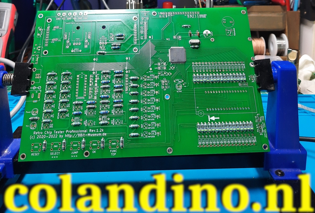 Opbouw van de Retro Chip Tester (RCT) professional