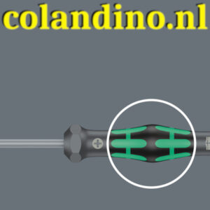 KrachtzoneDe krachtzone met geïntegreerde zachte zones dicht bij de kling zorgt voor de overdracht van hoge los- en aandraaimomenten zonder dat het contact met de schroef verloren gaat.