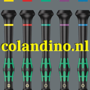 Take it easy tool finderSchroevendraaier met Take it easy tool finder: kleurcodering op profiel en maat.