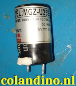 Condensator: CapXon: Model: MGZ-U25S5