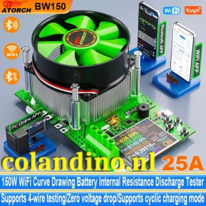 Tuya WiFi slimme batterijtester 18650-capaciteitsmeter USB elektronische belasting interne weerstandsdetector met realtime APP-monitor