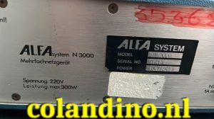 ALFA system N 3000 Mehrfachnetzgerät - vintage lineaire labvoeding