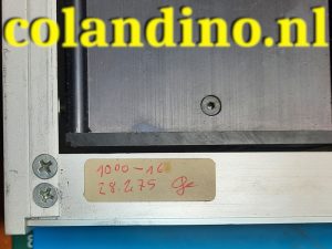 ALFA system N 3000 Mehrfachnetzgerät - Sticker fabrikage / ingebruikname 28 februari 1975