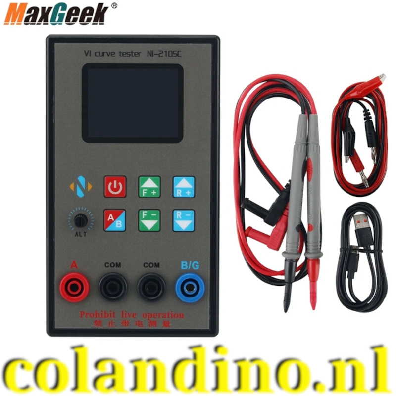 Maxgeek NI-210SC tweekanaals VI curve tester