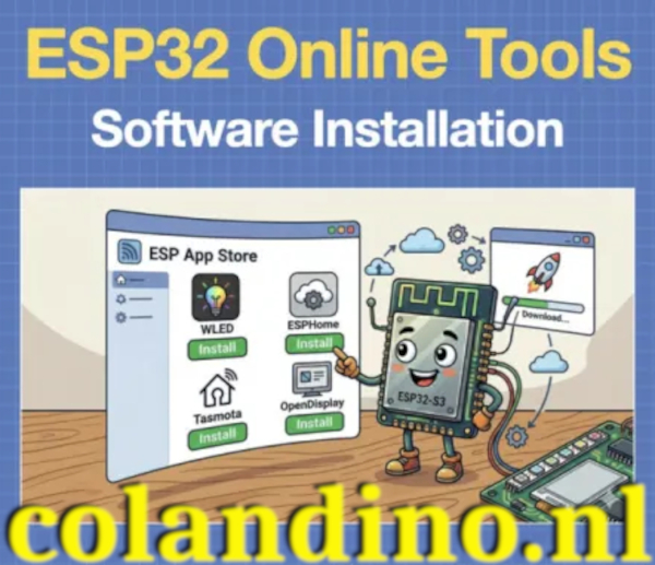 ESP32 tools online - Software-installatieprogramma's