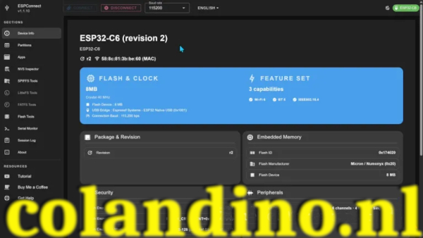 ESP32 tools online - Overzicht