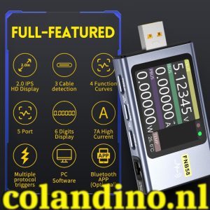 FNIRSI FNB58 USB-tester Voltmeter Ampèremeter