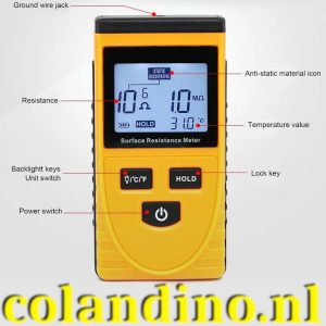 GM3110 oppervlakte statische weerstandsmeter