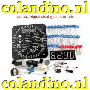 LED roterende klok DS1302 met temperatuur- en lichtregeling