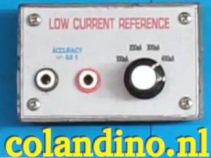 Lage stroom referentie tester